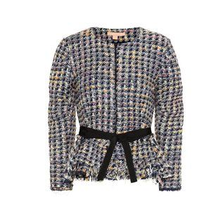 Brock Collection Panicucci Plaid Peplum Tweed Jacket